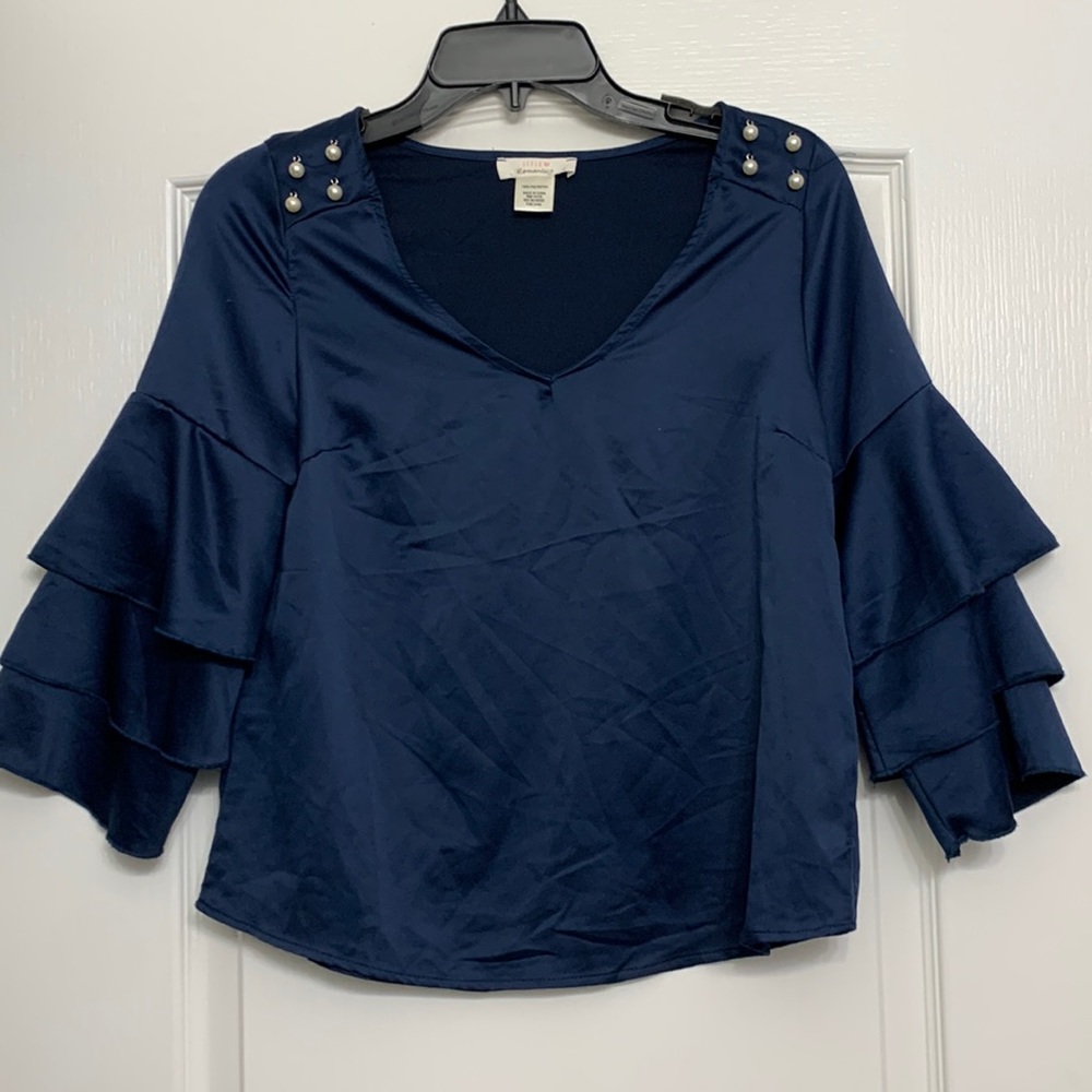XS women’s Formal Dark Blue dressy shirt